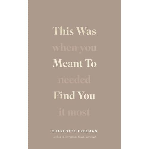 This Was Meant to Find You: When You Needed It Most